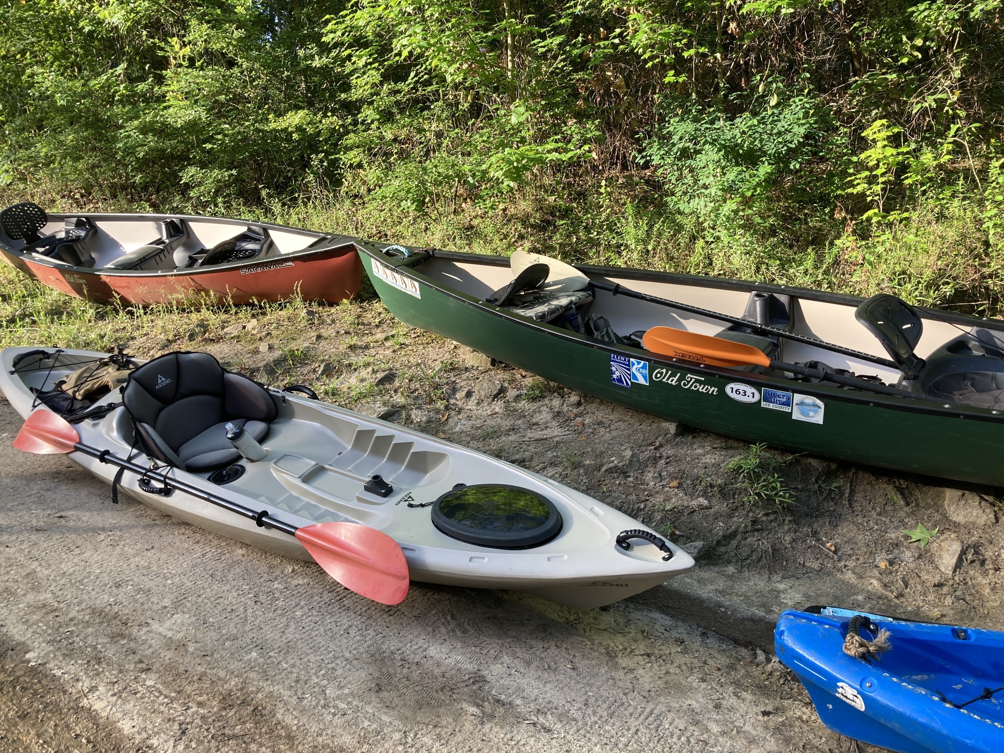 Kayaks and canoes