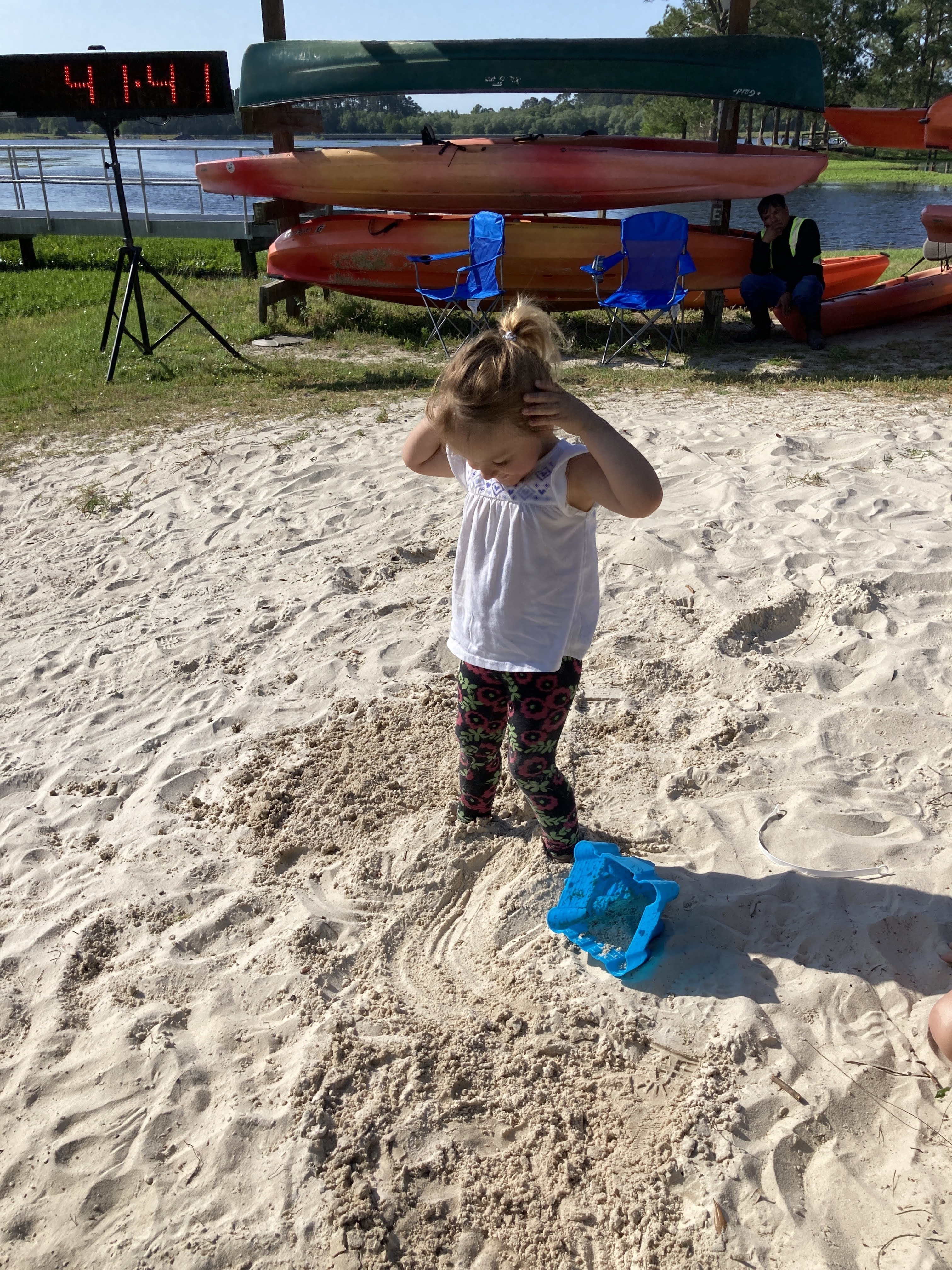 Child still in sand