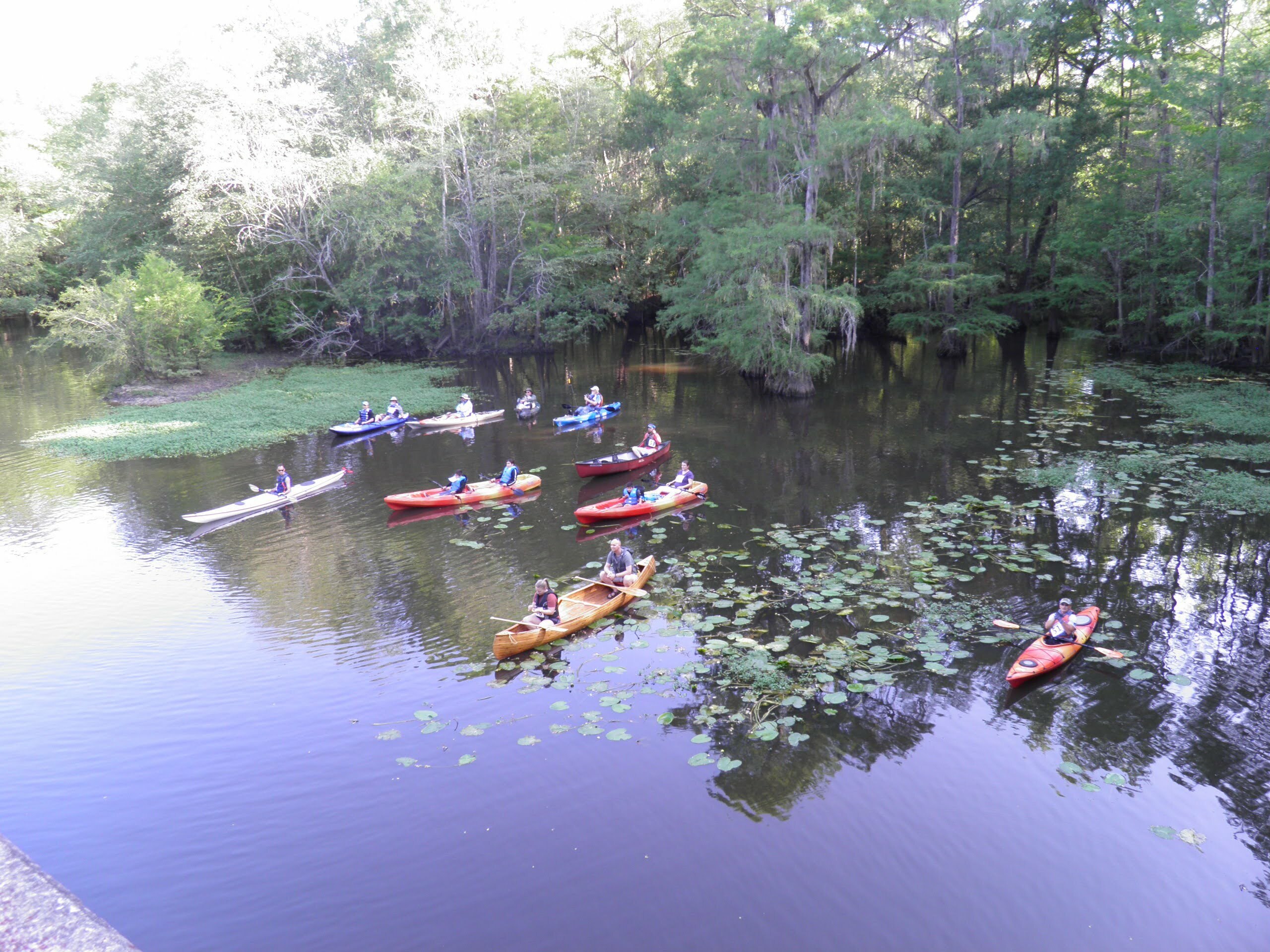 Nine boats