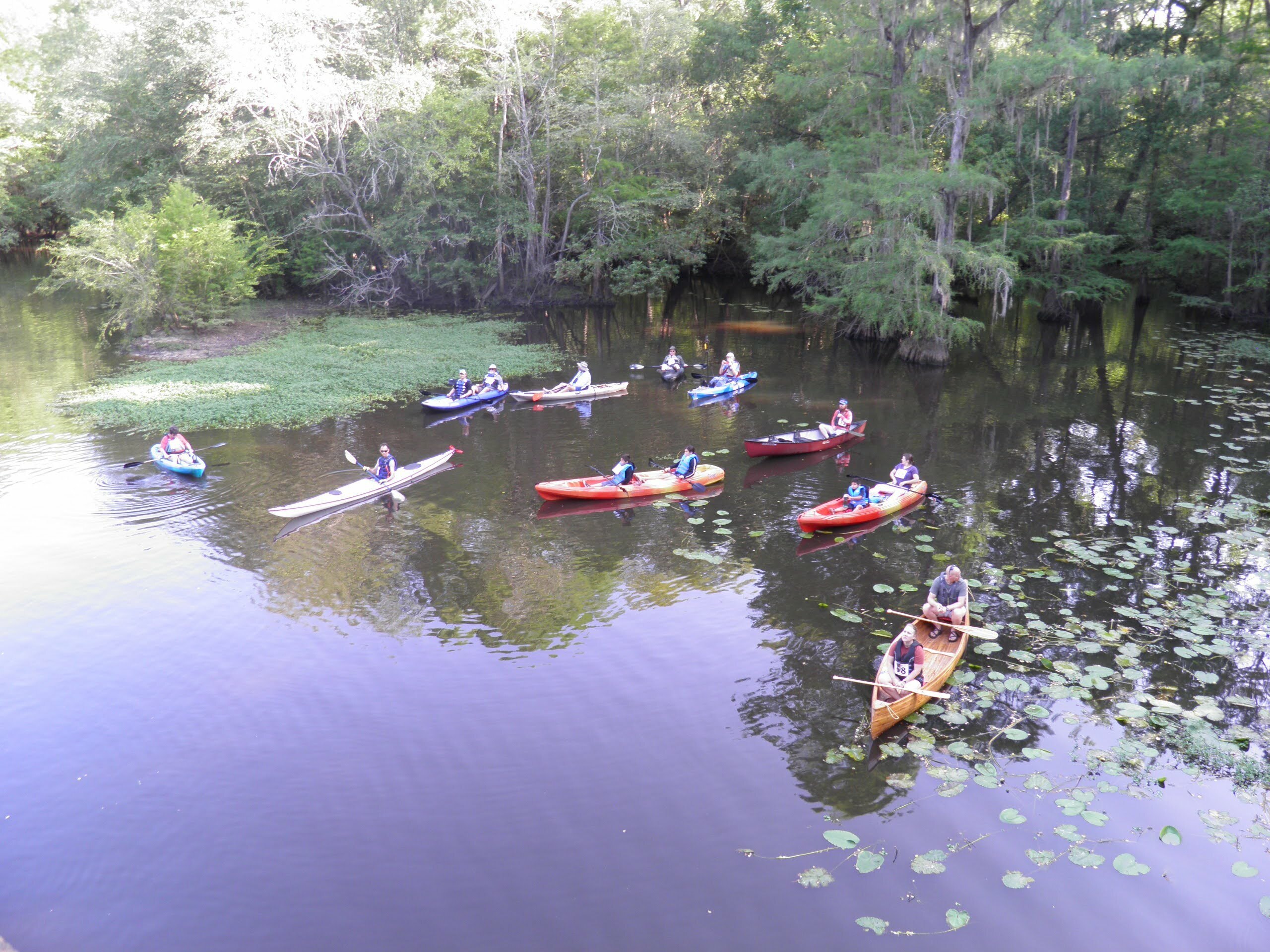 Paddlers waiting