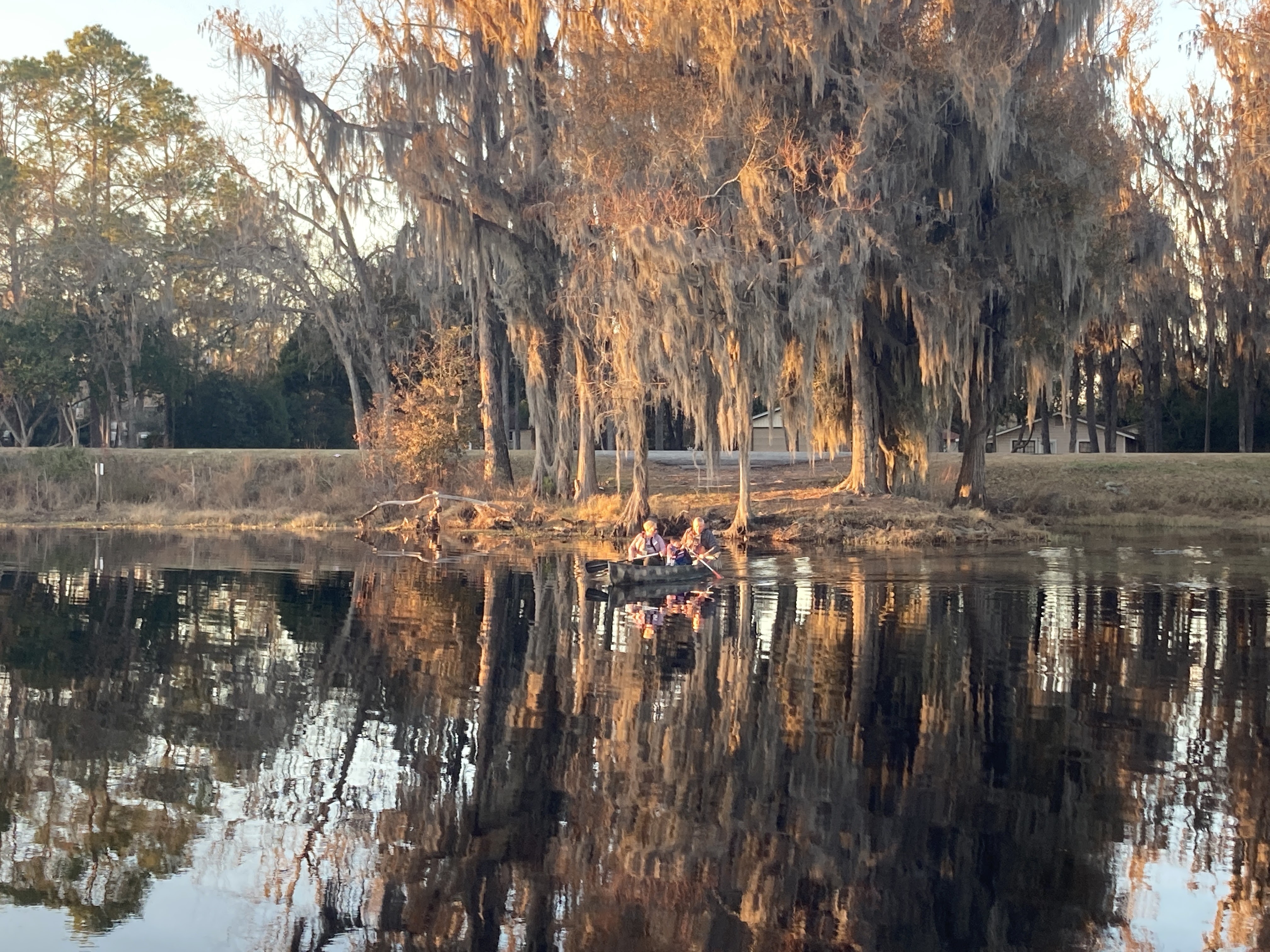 Paddlers heading out