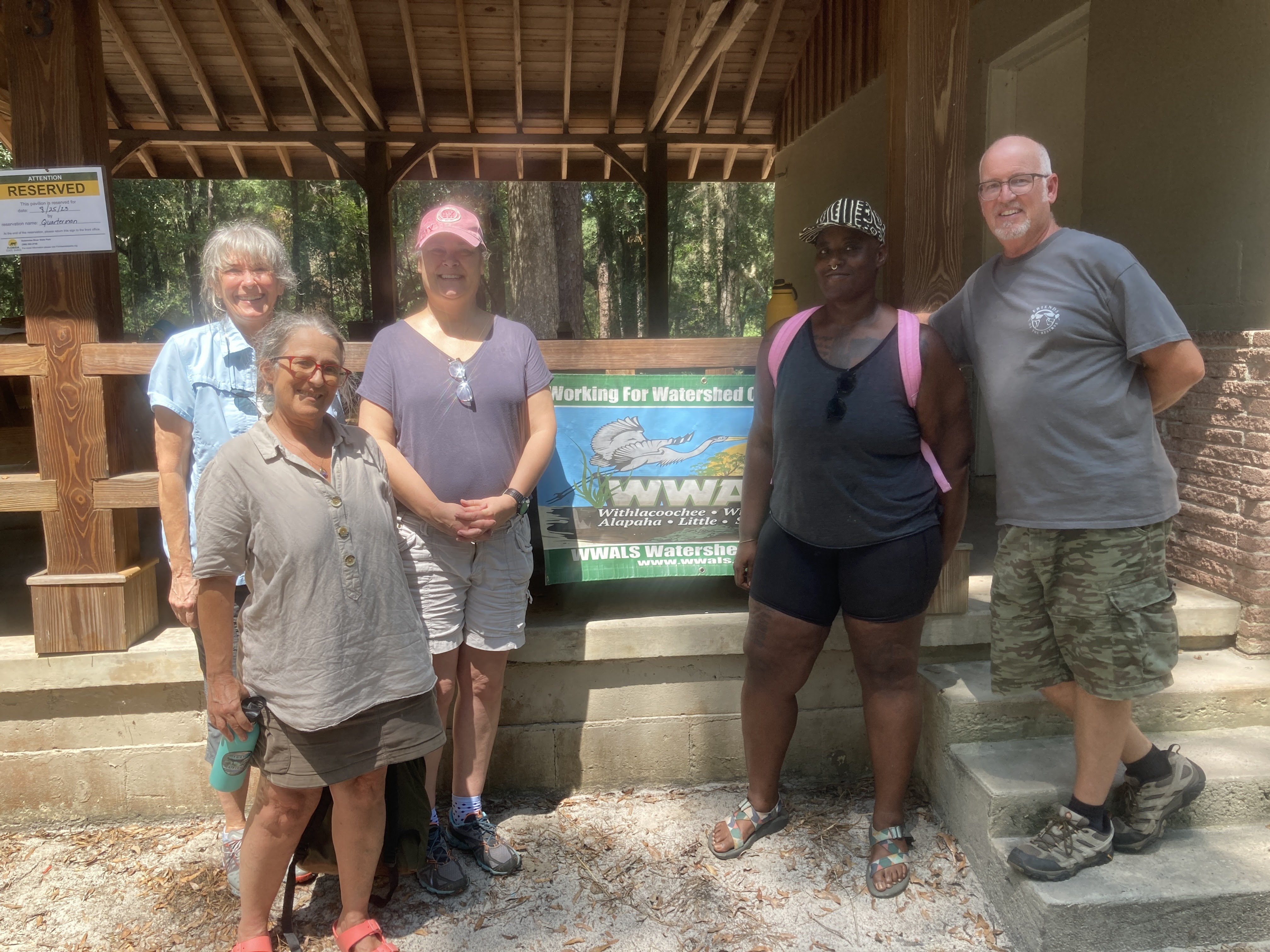 Trainees: OSFR VP Kristin Rubin, OSFR President Joanne Tremblay, Reina Lingle, Treva Ellison, Russ Tatum, all WWALS members