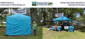 [WWALS Booth at, Florida Folk Festival 2024-04-24, Come down to White Springs, FL, Saturday and Sunday]