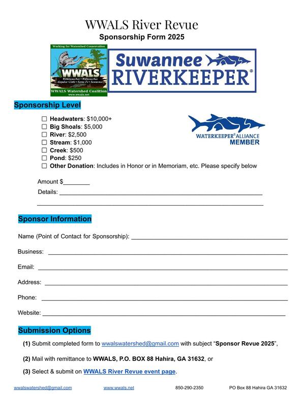 Sponsorship Package --WWALS River Revue 2025 Page 3