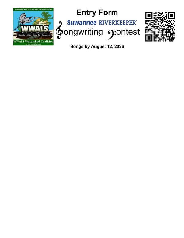 [Entry Form Banner 2026 SuwRK Songwriting Contest]