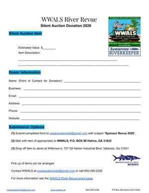 [Silent Auction Page 1, 2026-09-12 --WWALS River Revue 2026]