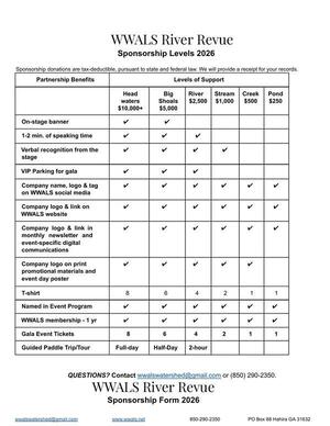 [Sponsorship Package Page 2, 2026-09-12 --WWALS River Revue 2026]