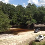 808x720 Fishing at Berrien Beach., in Berrien Beach at GA 168 on the Alapaha River, by Bret Wagenhorst, for WWALS.net, 14 September 2014