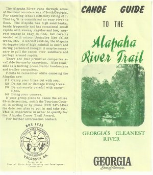 300x343 Georgias Cleanest River, in Canoe Guide to the Alapaha River Trail, by John S. Quarterman, for WWALS.net, 0  1979