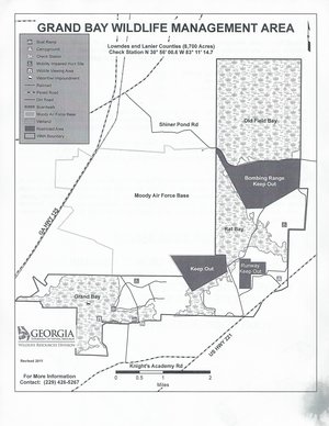 300x388 Flyer Map, in Grand Bay WMA, by John S. Quarterman, 13 April 2015