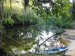 300x225 Rountree Bridge from Red Roberts Landing, in BIG Little River Paddle Race, by John S. Quarterman, for WWALS.net, 16 May 2015