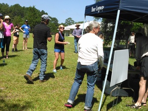 300x225 Mixed 2 person canoe winners: Underwood and Cummings, in BIG Little River Paddle Race, by John S. Quarterman, for WWALS.net, 16 May 2015