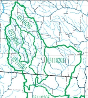 300x337 HUC 0311020[1234], in Suwannee Region HUC, by USGS, for WWALS.net, 14 June 2015