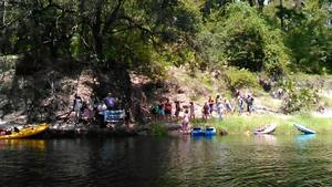 Movie: Gathering at Sabal Trail proposed pipeline crossing (45M) 30.4071464, -83.1569366