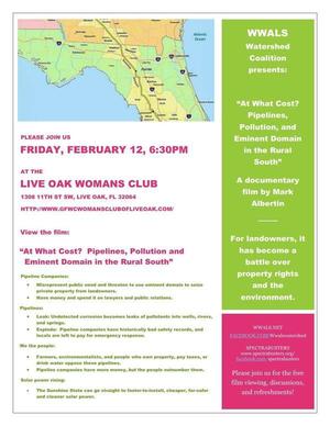 6:30 PM Friday 12 Feb 2016, Live Oak, FL