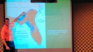 Underground water flow towards southeast in Floridan Aquifer --David Bosch