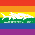 Waterkeeper Rainbow Flag with Sturgeon