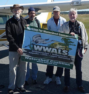 John S. Quarterman (WWALS), Dominick Gheesling, Roy Zimmer (Southwings), Jim Tatum (OSFR)