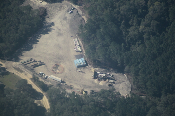 Closeup: is that round thing a sinkhole at Sabal Trail Withlacoochee River HDD Lowndes County?