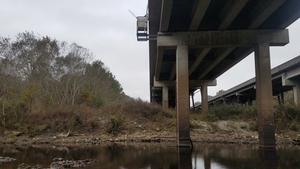 Quitman (US 84) Gauge, 12:43:21,, Below the downstream bridge 30.7900038, -83.4585197