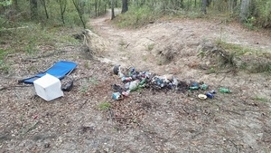 Closeup trash, 09:29:12,, Georgia Adopt-A-Stream Cleanup 30.6753700, -83.3941400