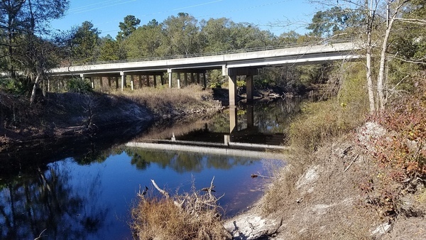 Hagan Bridge, River bank