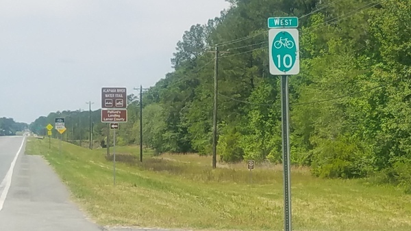 Wrong side, Westbound sign