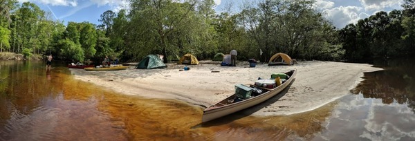 First Camp: a beach on a point, Pictures