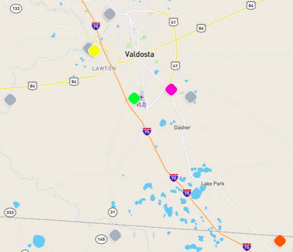 Map of Stations, Stations