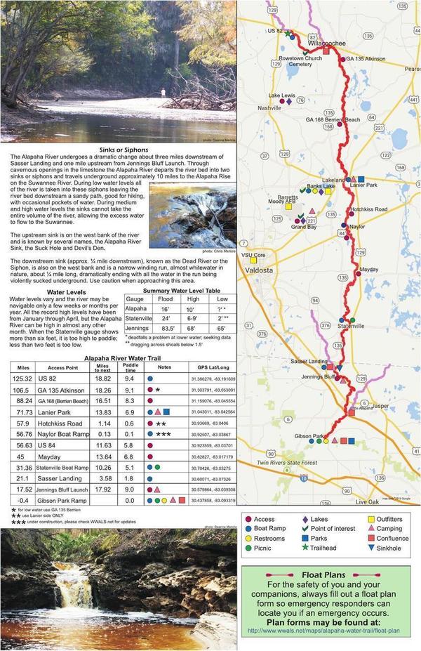 Brochures for Alapaha River Water Trail WWALS Watershed Coalition