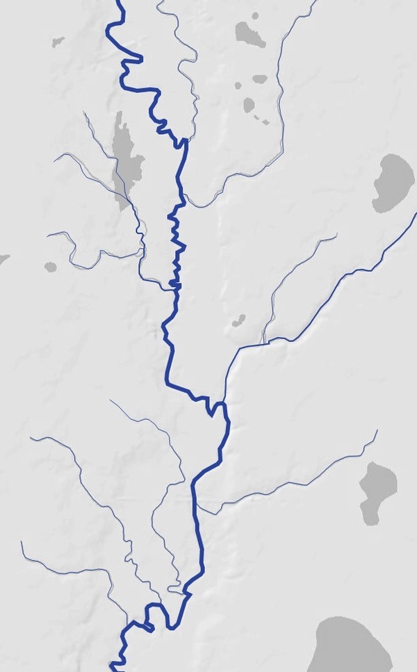 Map of American Rivers by Nelson Minar WWALS Watershed Coalition
